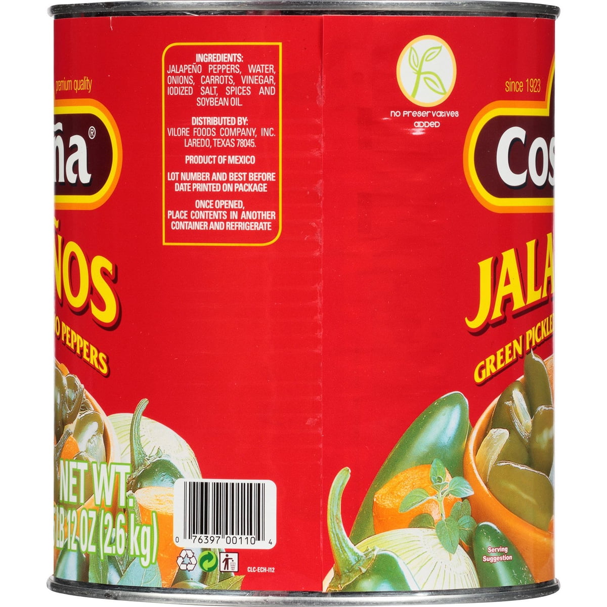 미국직구 La Coste a 2.6kg / La Costeña Jalapeño Peppers, 2.6kg 3