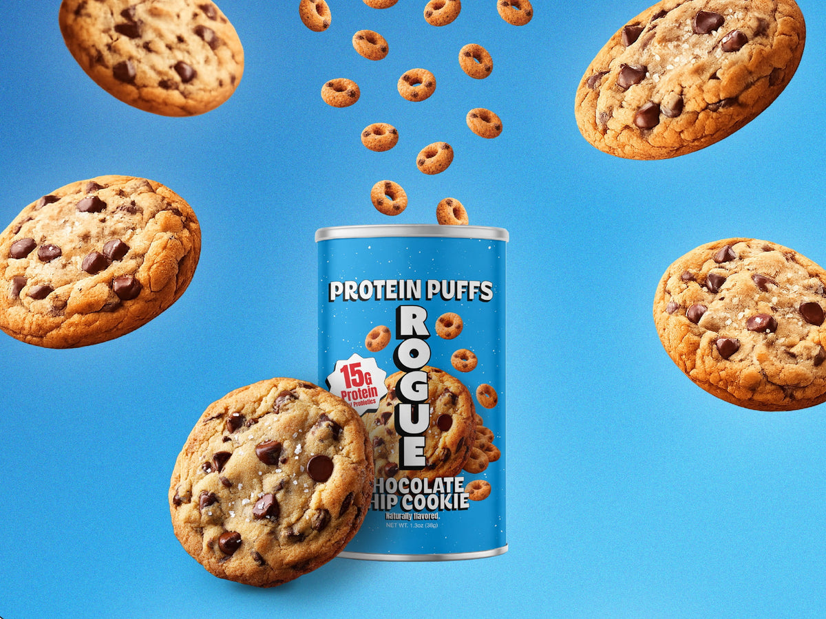 미국직구 Rogue Snacks 초콜릿 37g 2팩 / Rogue Snacks, Chocolate Chip Cookie Puffs, 15g Of Protein,  4