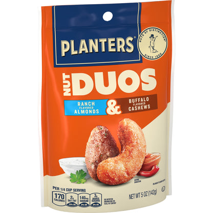 미국직구 플랜터스 Nut Duos Buffalo Cashew and Ranch Almond, 5 oz Resealable Bag