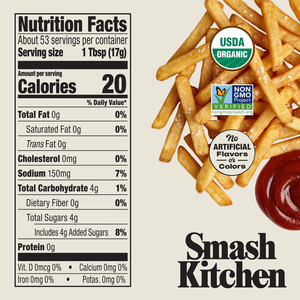 미국직구 Smash Kitchen USDA 907g / Smash Kitchen USDA Organic Tomato Ketchup, 907g, 2 pk. 2