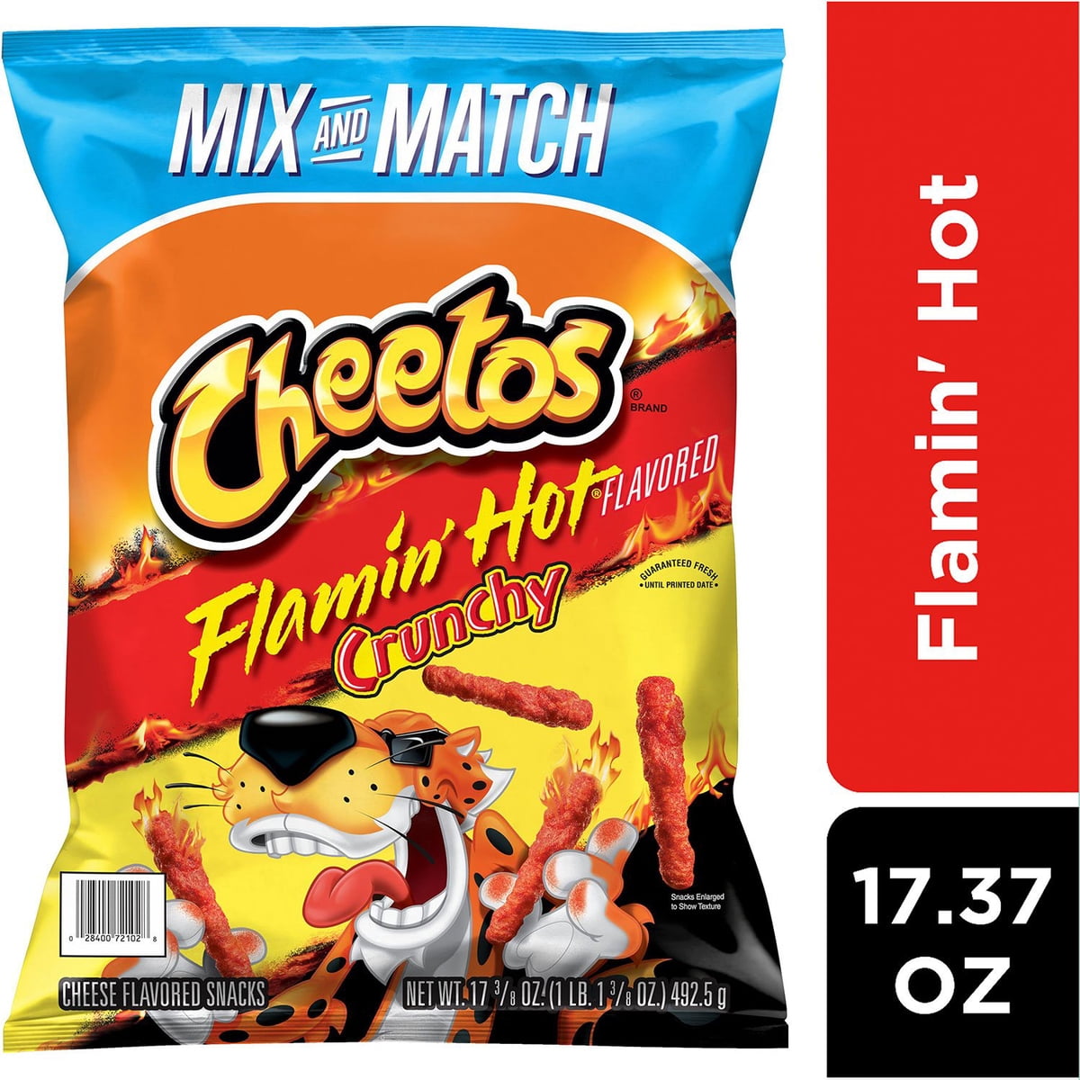 미국직구 Cheetos Crunchy Flamin' 492g / Cheetos Crunchy Flamin' Hot Cheese Snacks, 492g 3