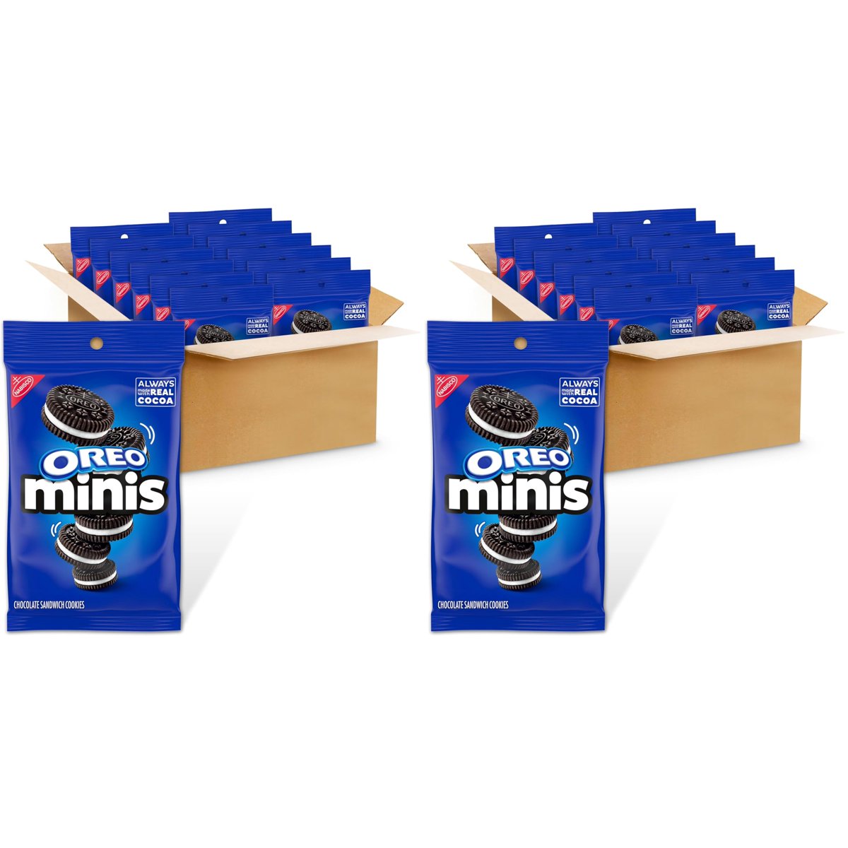 미국직구 3x Oreo Mini 초콜릿 85g 2팩 / 3x | Oreo Mini Chocolate Sandwich Cookies, Original Flavor, 2