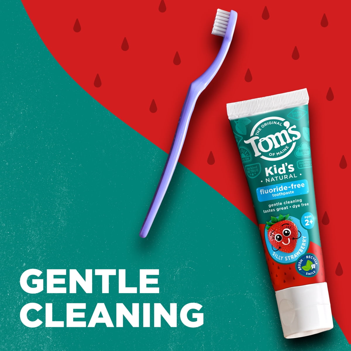 미국직구 Tom's of Maine 145g / Tom's of Maine Kids Fluoride-Free Natural Toothpaste, Silly Str 4