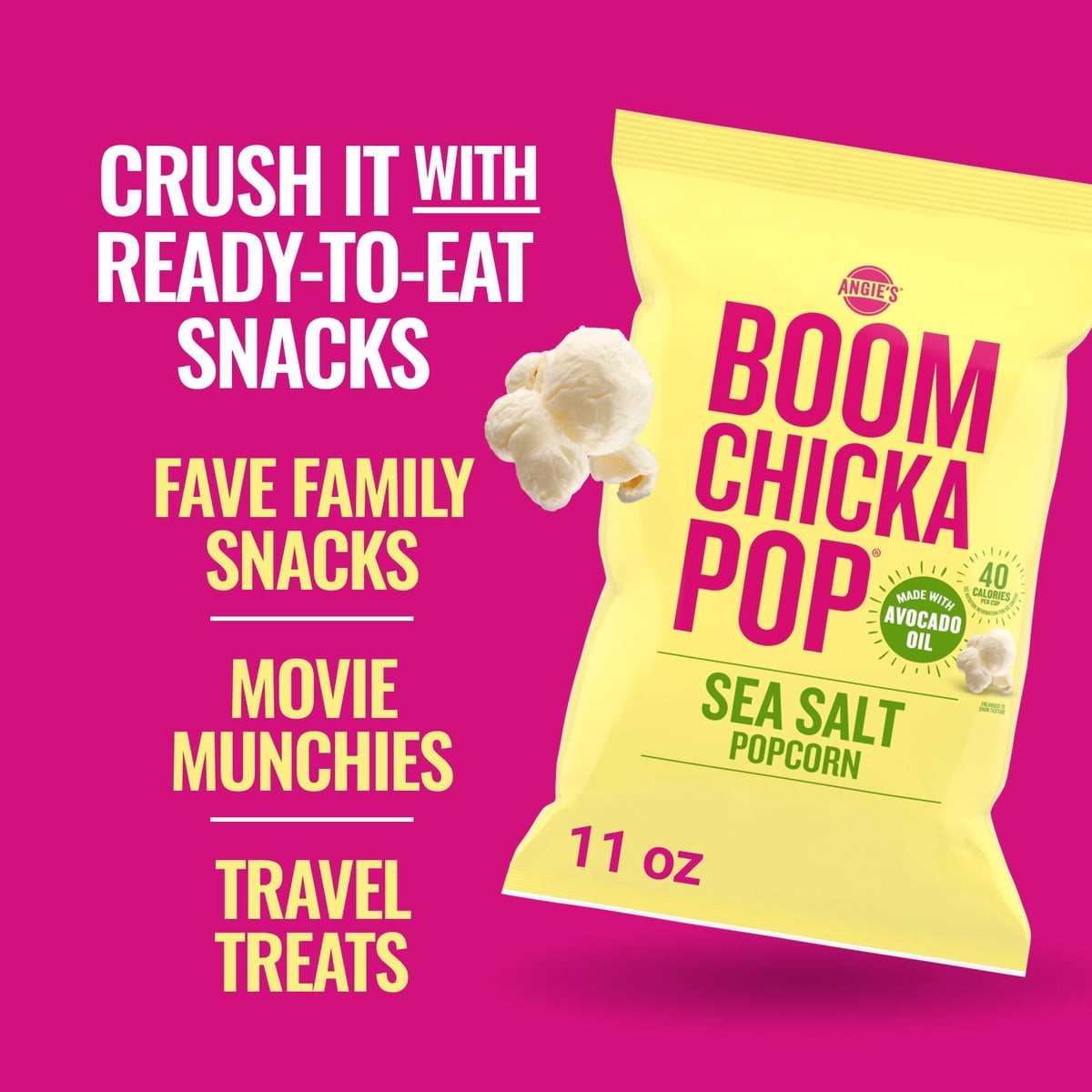 미국직구 Angie s BOOMCHICKAPOP 325ml / Angie’s BOOMCHICKAPOP Sea Salt Popcorn with Avocado Oil 5