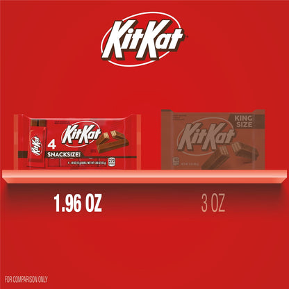 미국직구 킷캣 Milk Chocolate Wafer Snack Size Candy, Bars .49 oz, 4 Count