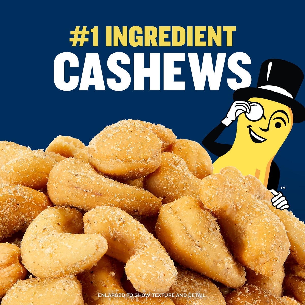 미국직구 플랜터스 Rosemary & Sea Salt Flavored Whole Cashews, Plant Based Protein Snacks for Adults, On-The-Go, Gluten Free, 5 oz Resealable Package