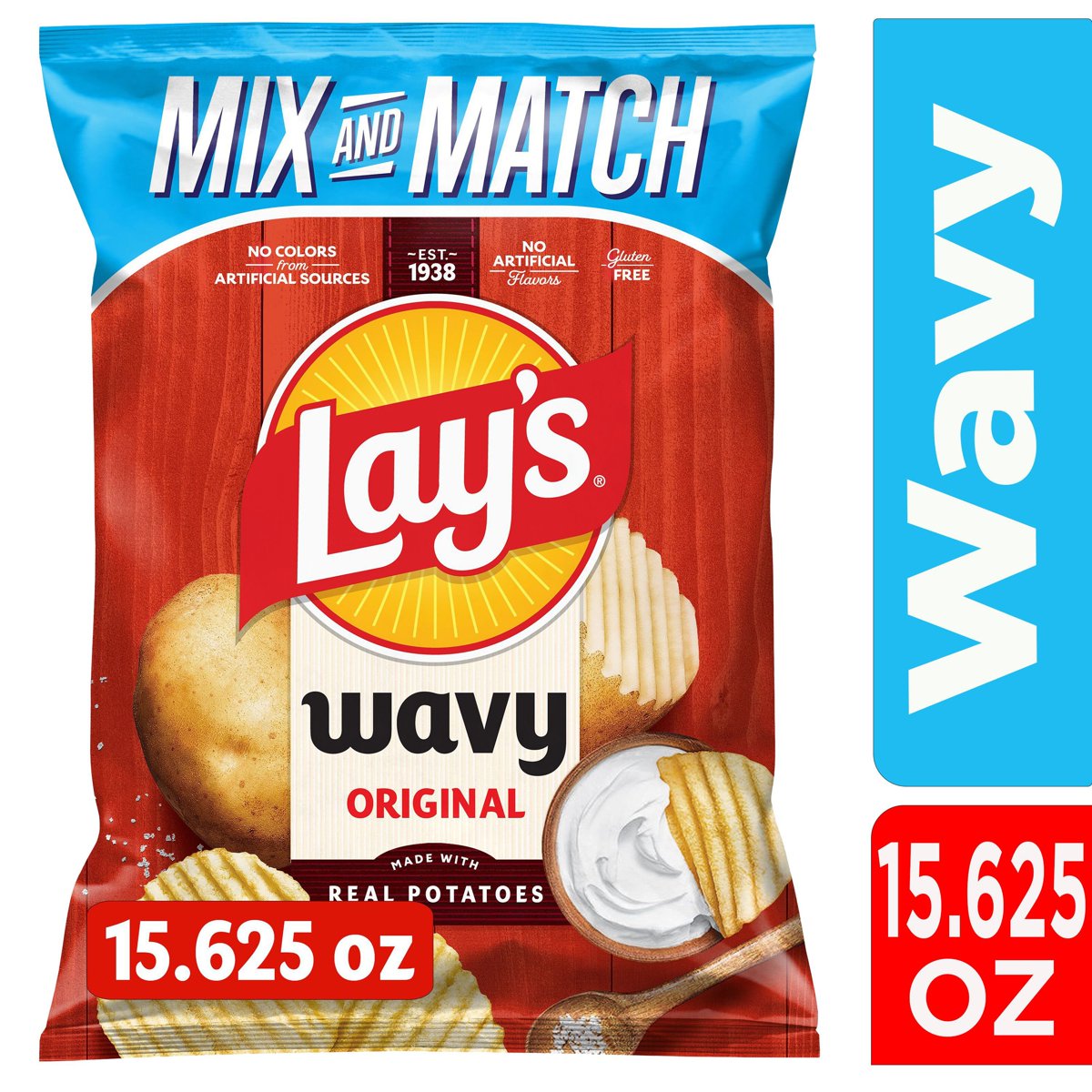 미국직구 Lay's Wavy 443g [배송 7~12일] / Lay's Wavy Original Potato Chips, 443g 3