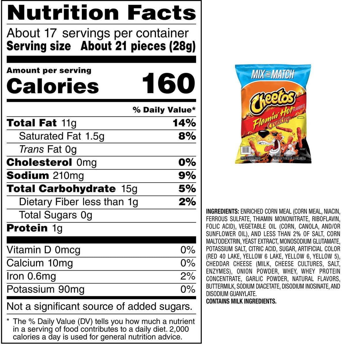미국직구 Cheetos Crunchy Flamin' 492g / Cheetos Crunchy Flamin' Hot Cheese Snacks, 492g 2