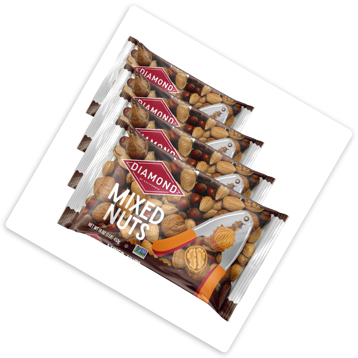 미국직구 3 Pack Diamond 견과 454g 3팩 / 3 Pack | Diamond of California In-Shell Mixed Nuts, 4 Bag 3