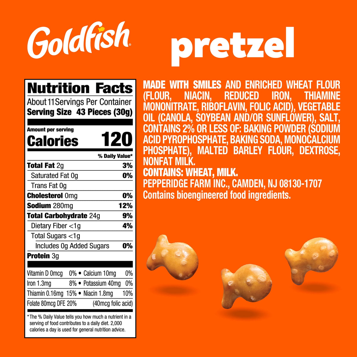 미국직구 골드피쉬 Pretzel Crackers, 12 oz Bag