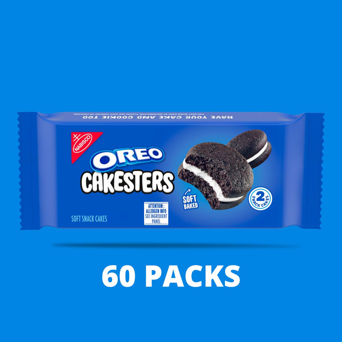 미국직구 3x Oreo Cakesters 과자 6g / 3x | Oreo Cakesters Soft Snack Cakes, 12 - 5 Count Packs (6 4