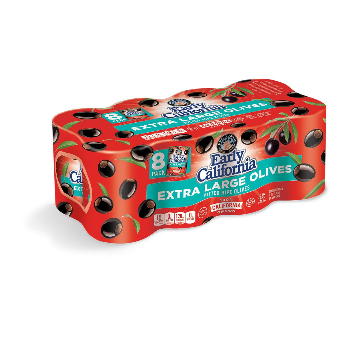 미국직구 Early California Extra-Large 170g / Early California Extra-Large Pitted Olives, 170g, 8 pk. 1