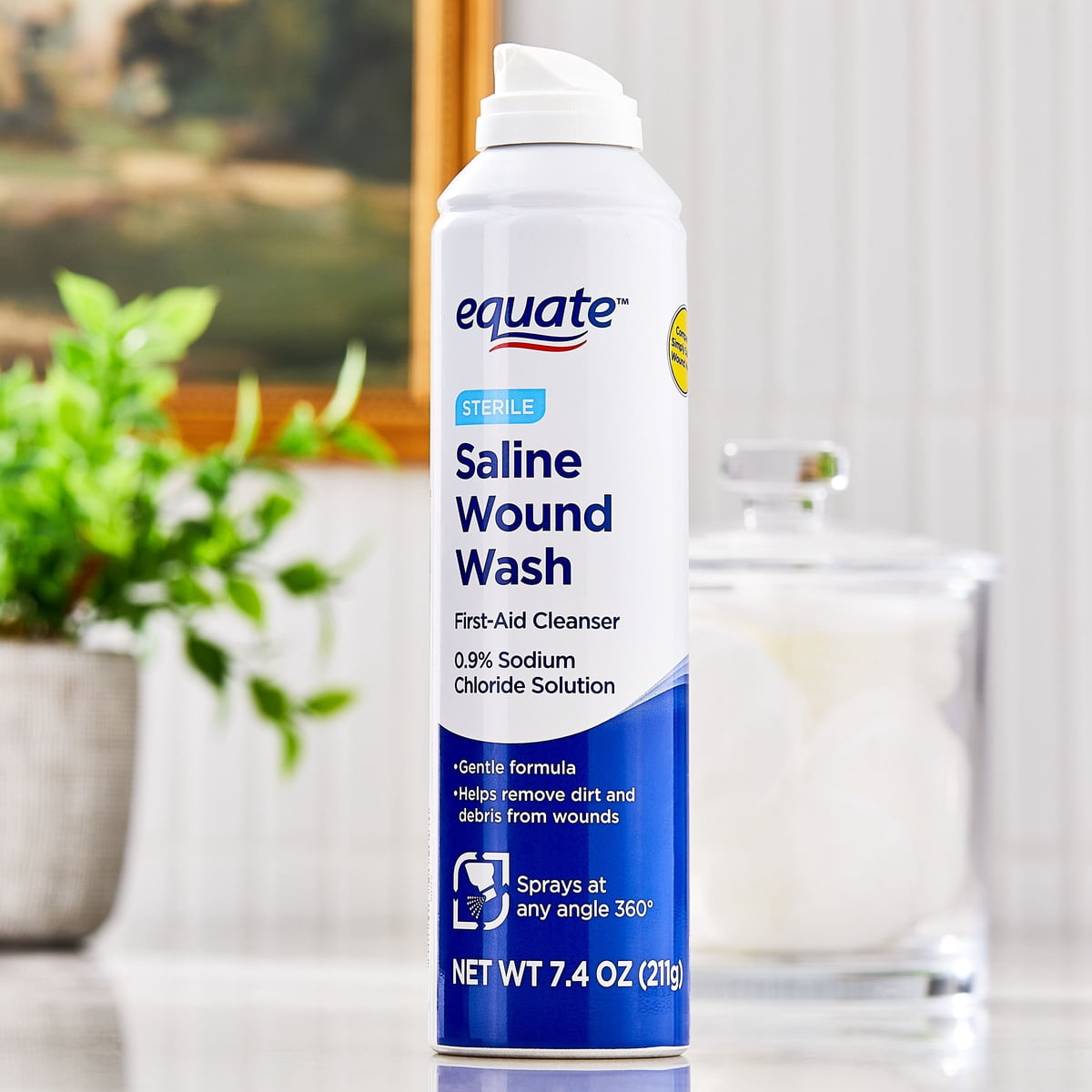미국직구 219ml 2팩 / (2 pack) Equate Sterile Saline Wound Wash Spray, First-Aid Cleanser, 2 3