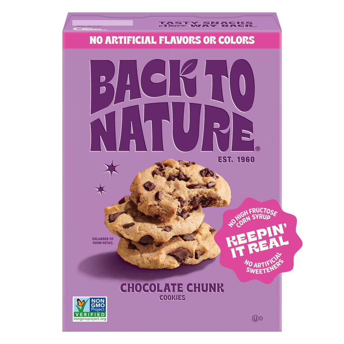 미국직구 3x Back To 초콜릿 6팩 / 3x | Back To Nature - Chocolate Chunk Cookies - Made With Serious 2