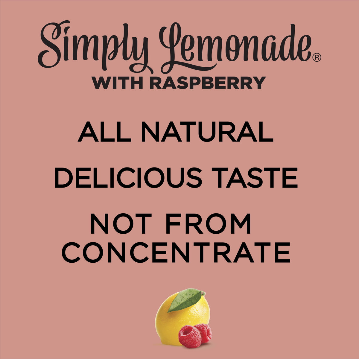 미국직구 심플리 Lemonade with Raspberry Bottle, 52 fl oz