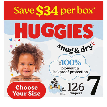 미국직구 하기스 스너그앤드라이 기저귀 / Huggies Snug & Dry Baby Diapers
