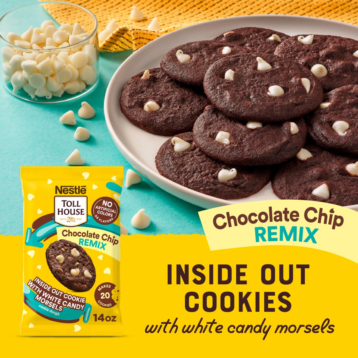 미국직구 Nestle Toll House 초콜릿 397g 2팩 / Nestle Toll House, Chocolate Chip Remix Inside Out Co 2