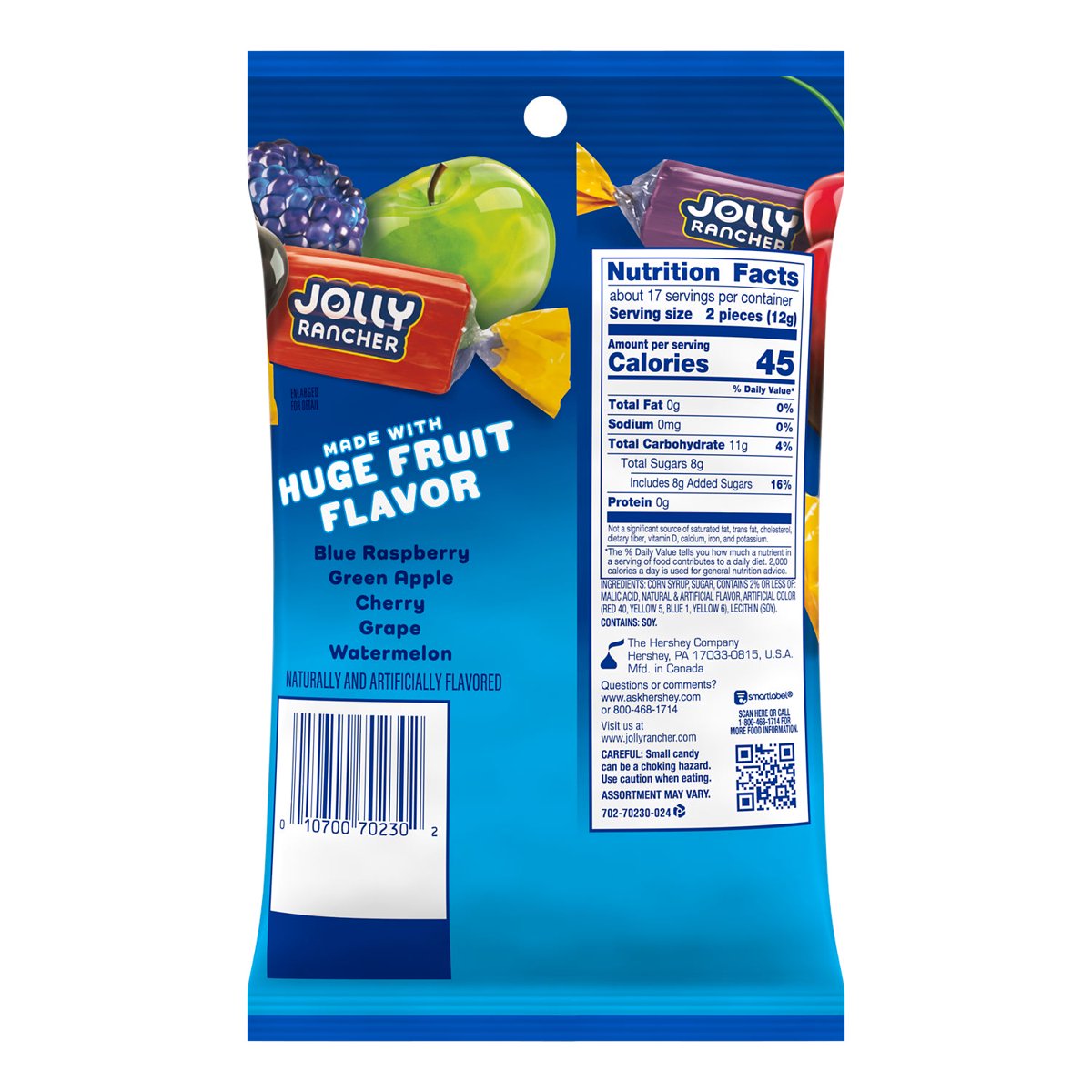 미국직구 Jolly Rancher 캔디 198g 2팩 / Jolly Rancher Original Fruit Flavored Hard Candy, Bag 198g 3