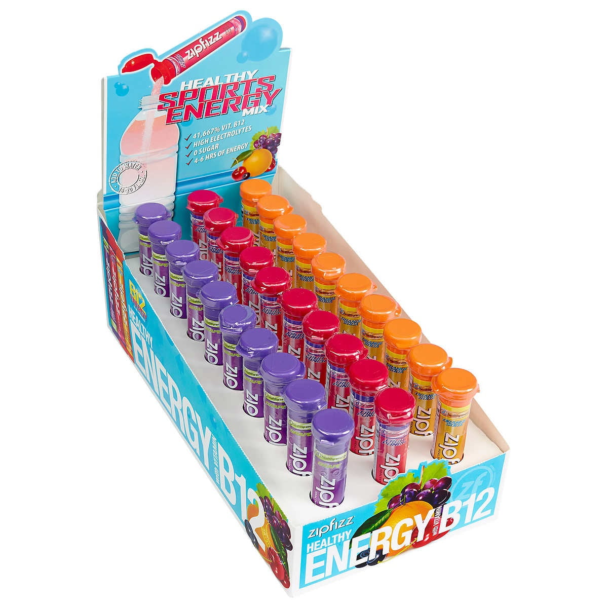 미국직구 집피즈 에너지드링크 믹스 버라이어티 30개입 / Zipfizz Energy Drink Mix Variety Pack, 30 Tubes