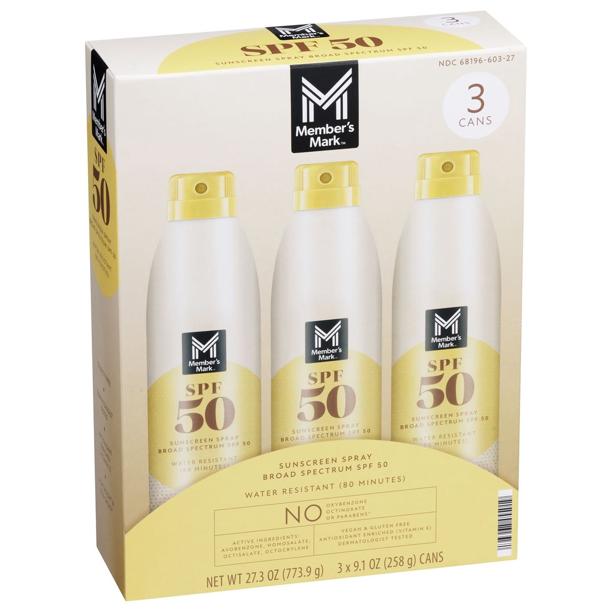 미국직구 멤버스마크 선크림 SPF50 269ml / Member's Mark Sunscreen Spray, SPF 50, 269ml, 3 pk. 5