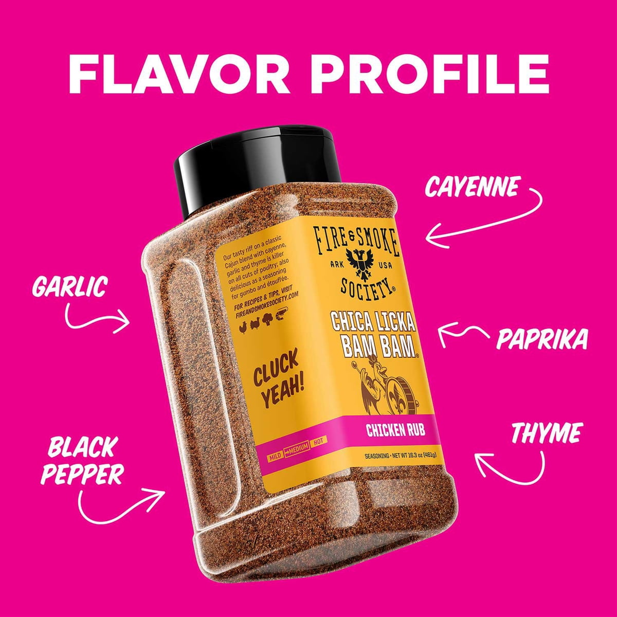 미국직구 Fire & Smoke 462g / Fire & Smoke Society Chica Licka Bam Bam BBQ Seasoning, Chicken R 7