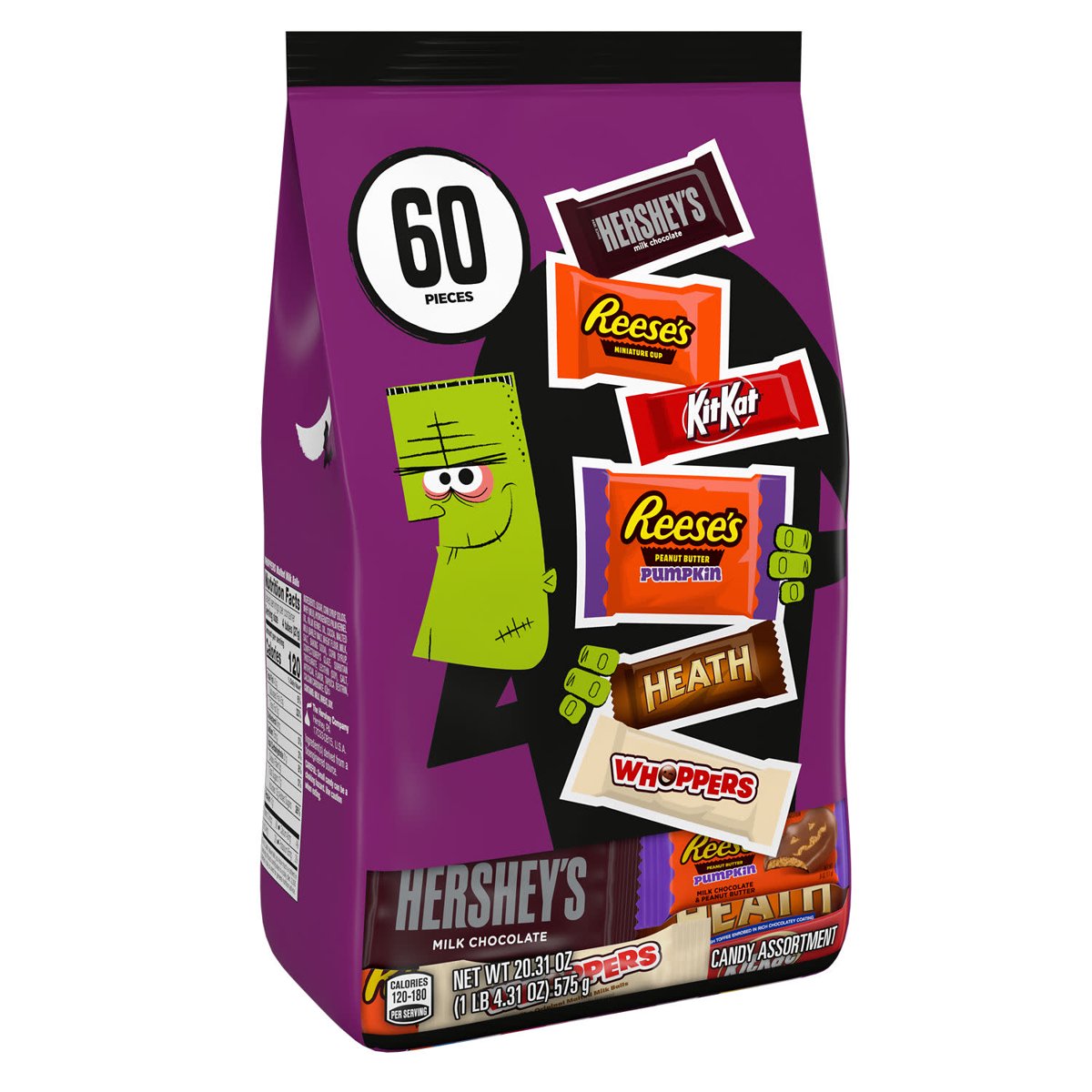 미국직구 Hershey 캔디 576g / Hershey Assorted Halloween Candy Variety Bag, 576g (60 Pieces) 2