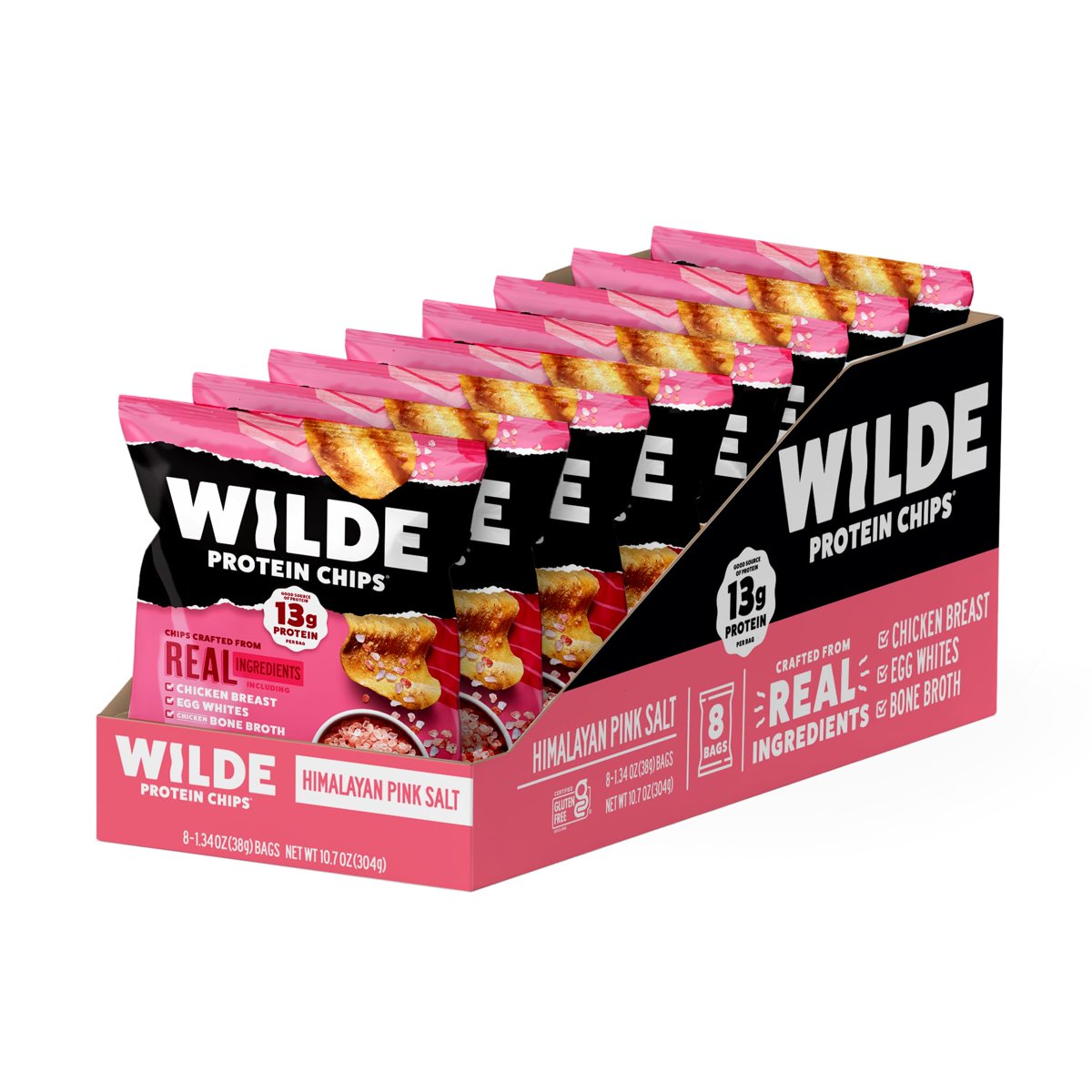 미국직구 38g 16팩 / (Pack Of 16) Wilde Snacks Chips Protein Himalayan Pnk Salt 38g 3