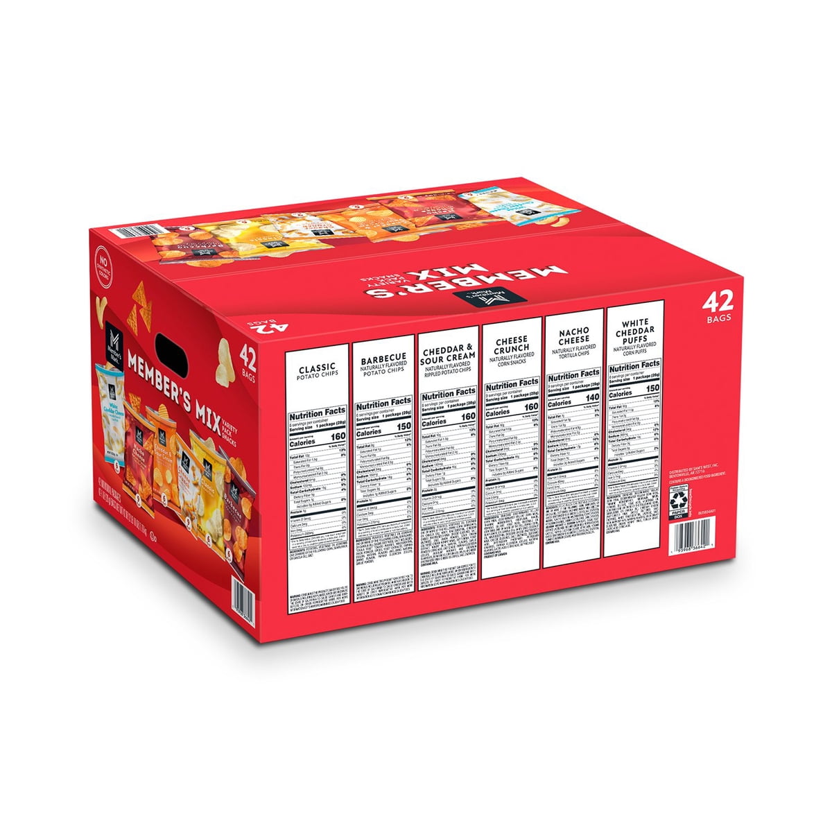미국직구 멤버스마크 28g / Member's Mark Member's Mix Variety Pack Chips, 28g, 42 pk 5