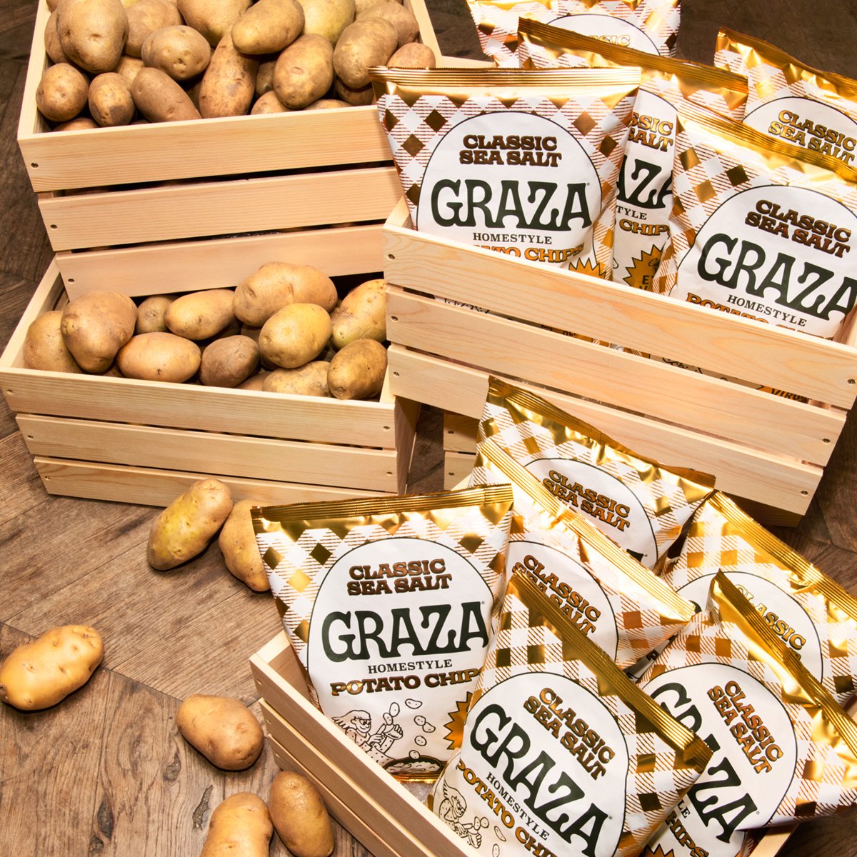 미국직구 Graza 156g / Graza Classic Sea Salt Homestyle Potato Chips, 156g Bag 3
