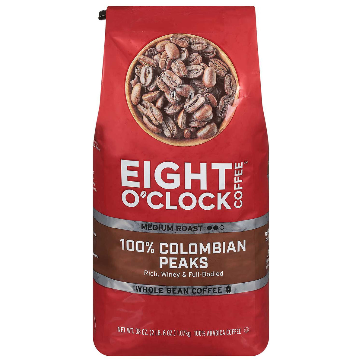 미국직구 Eight O'Clock Medium 커피 1.1kg / Eight O'Clock Medium Roast Whole Bean Coffee, 100% Colombian Pe 1