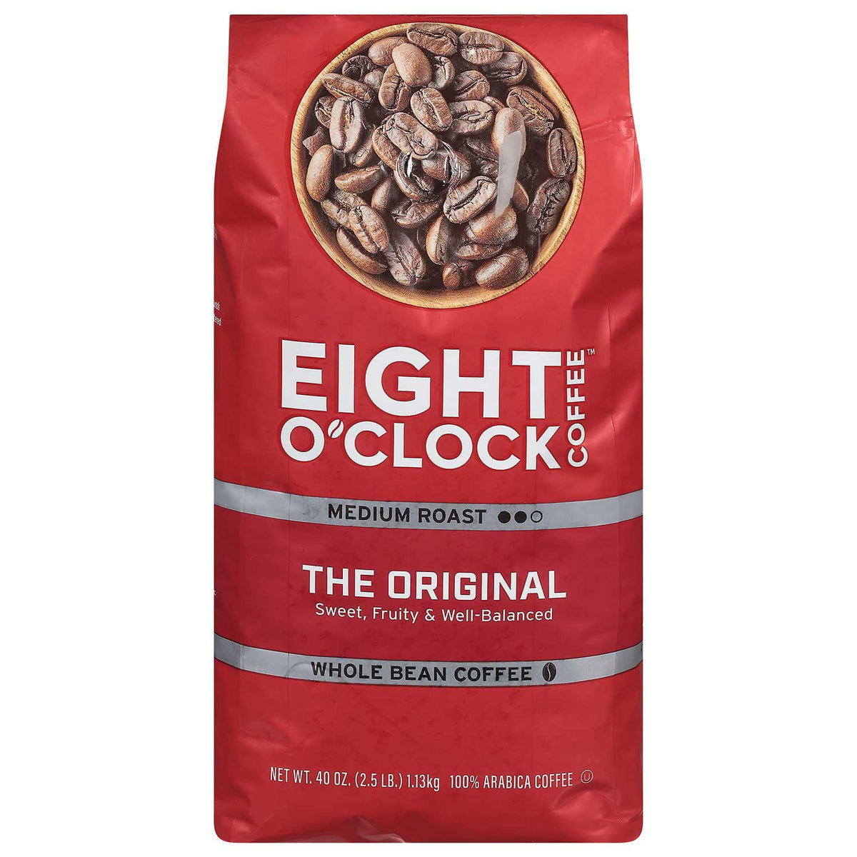 미국직구 Eight O'Clock Medium 커피 1.1kg / Eight O'Clock Medium Roast Whole Bean Coffee, The Original, 1.1 1