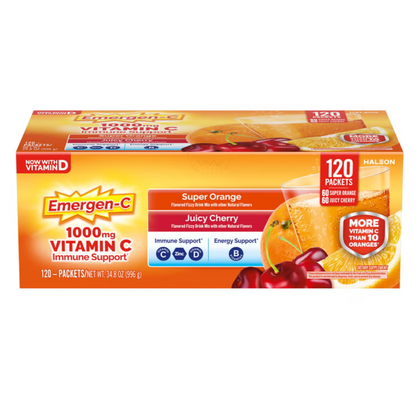 미국직구 이머젠씨 비타민C 버라이어티 120개입 / Emergen-C Immune Support Variety Pack, 120 Count
