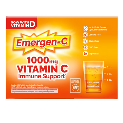 미국직구 이머젠씨 비타민C 버라이어티 120개입 / Emergen-C Immune Support Variety Pack, 120 Count