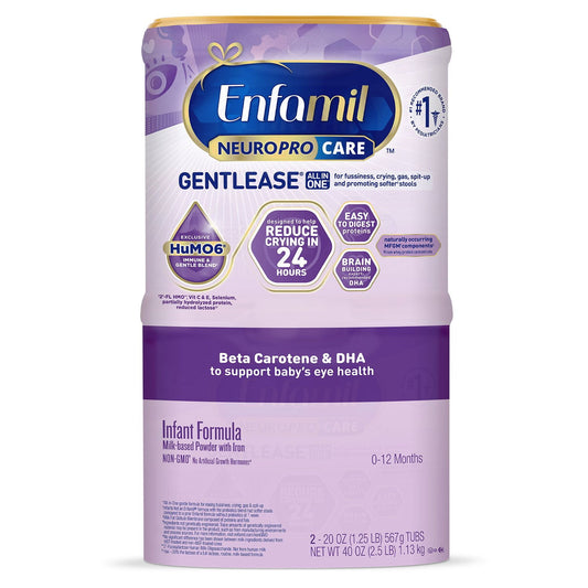 미국직구 Enfamil NeuroProCare Gentlease 567g / Enfamil NeuroProCare Gentlease Infant Formula, 567g, 2 pk 1