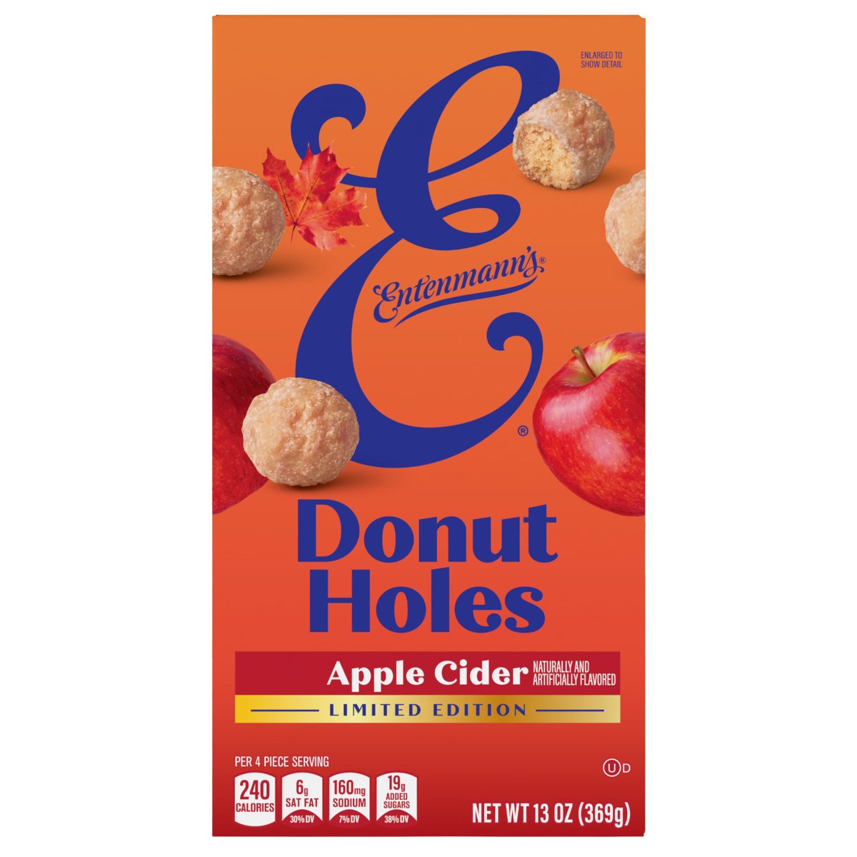 미국직구 Entenmann's Apple Cider 견과 369g 2팩 / Entenmann's Apple Cider Donut Holes, 369g, Donut Bites, Bo 1