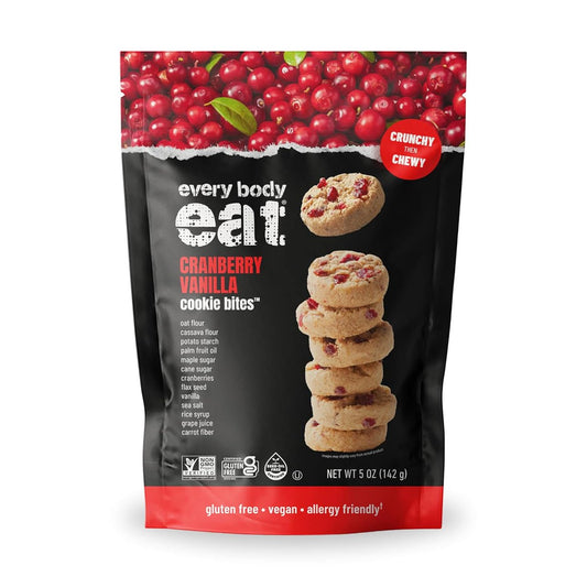 미국직구 Every Body Eat 과자 6팩 / Every Body Eat Crunchy Cookie Bites, Cranberry Vanilla - Gluten Free 1