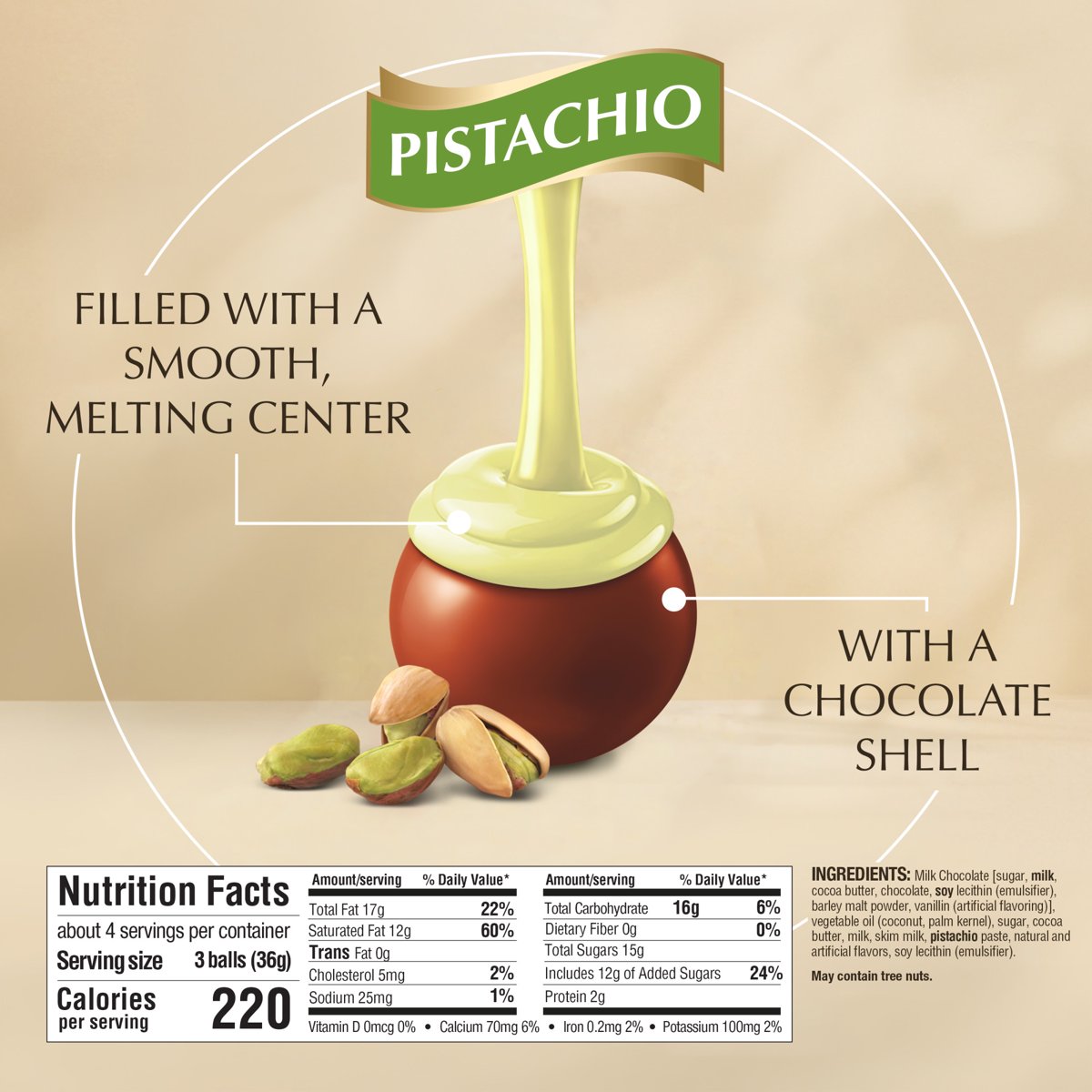 미국직구 Lindt LINDOR Pistachio 초콜릿 145g / Lindt LINDOR Pistachio Milk Chocolate Candy Truffle 5