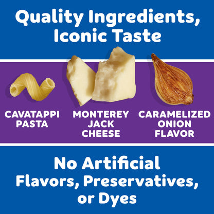 미국직구 크래프트 and Cheese Restaurant Edition Macaroni and Cheese, 1 Box, for Easy Mealtime Solutions, Monterey Jack Caramelized Onion Flavored, Made with R
