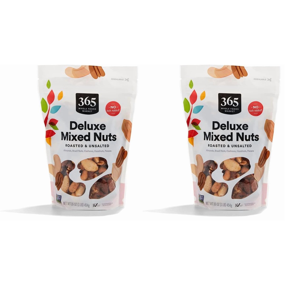 미국직구 3 Pack 365 견과 454g 3팩 / 3 Pack | 365 by Whole Foods Market Unsalted Deluxe Mixed Nuts 4