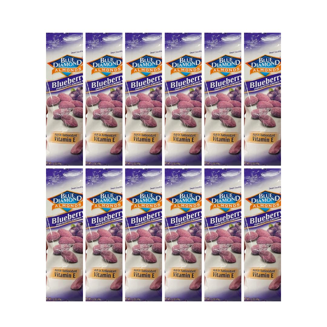 미국직구 Blue Diamond Almonds 견과 43g / Blue Diamond Almonds Blueberry 43g, 12 Count Blueberry  2