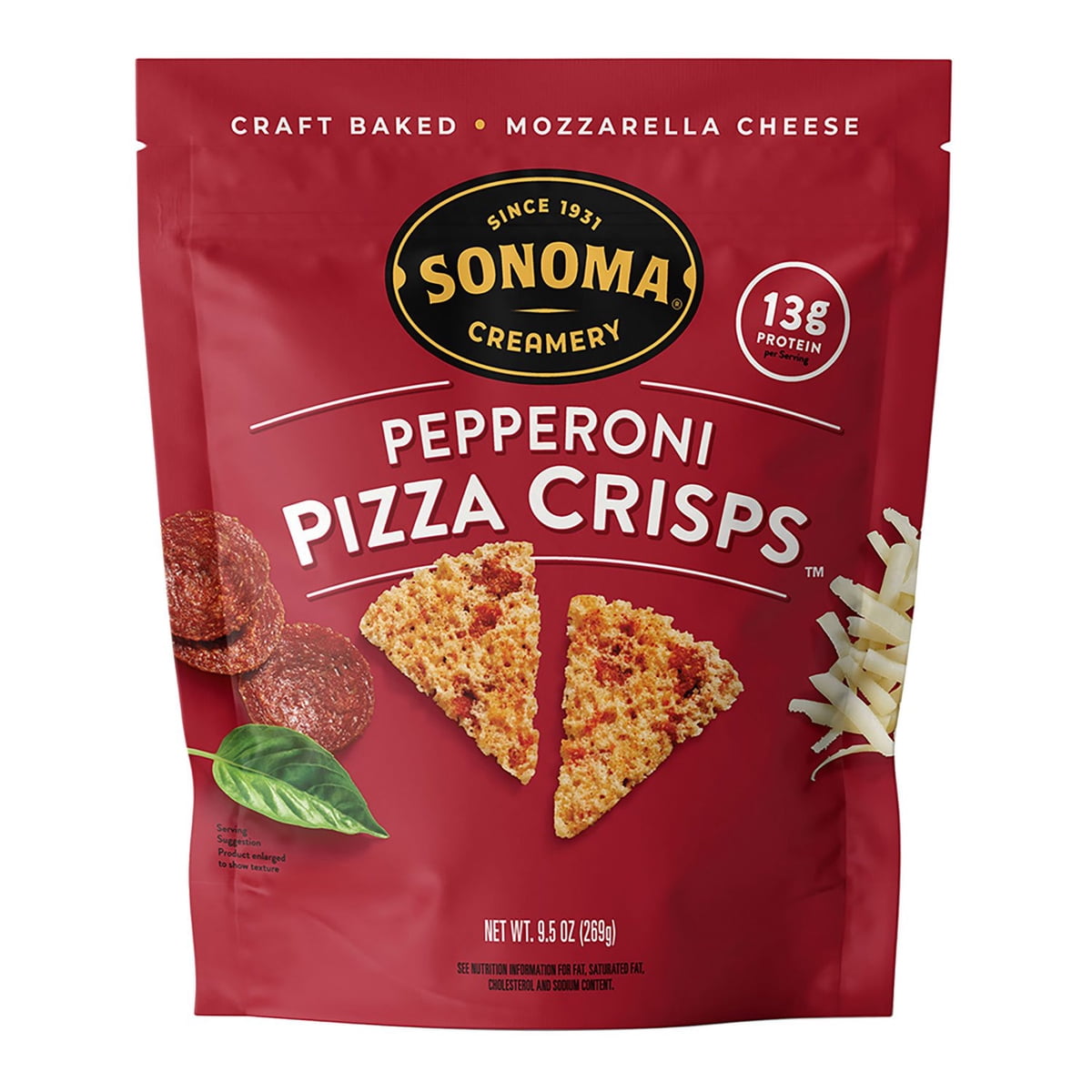 미국직구 Sonoma Creamery Pepperoni 148ml / Sonoma Creamery Pepperoni Pizza Cheese Crisps 9 148 1