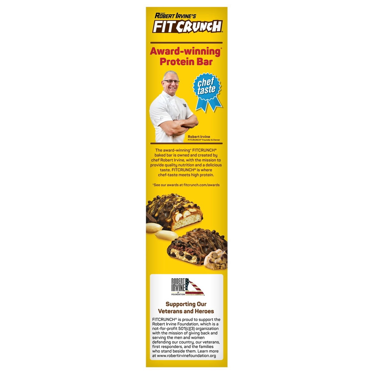 미국직구 Chef Robert Irvine's 46g 18팩 / Chef Robert Irvine's FITCRUNCH High Protein Baked Bars 4