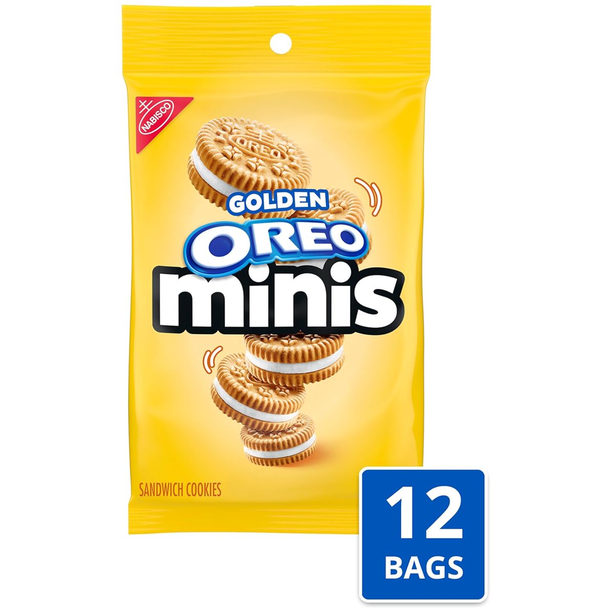 미국직구 2 Pack 과자 85g 2팩 / 2 Pack - OREO Minis Golden Sandwich Cookies, 12 - 85g Bags 4