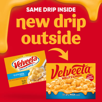 미국직구 벨비타 Shells and Cheese Mac and Cheese, 1 Box, for Easy Dinner or Dinner Sides, with 2% Milk Cheese, Made with Real Cheese, 12 oz