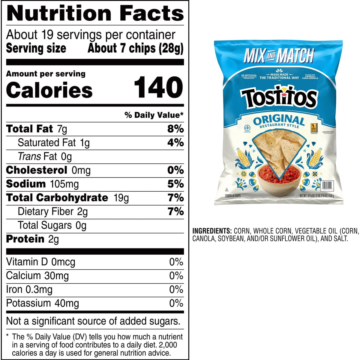 미국직구 Tostitos Restaurant Style 528g [배송 7~12일] / Tostitos Restaurant Style Tortilla Chips, 2