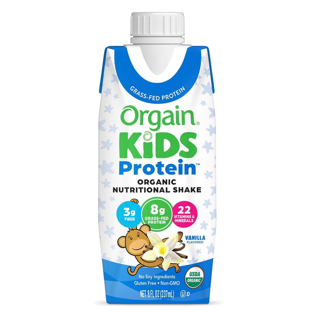 미국직구 Orgain Kids 237ml / Orgain Kids 8g Protein Organic Nutritional Shake, Vanilla, 237ml, 3