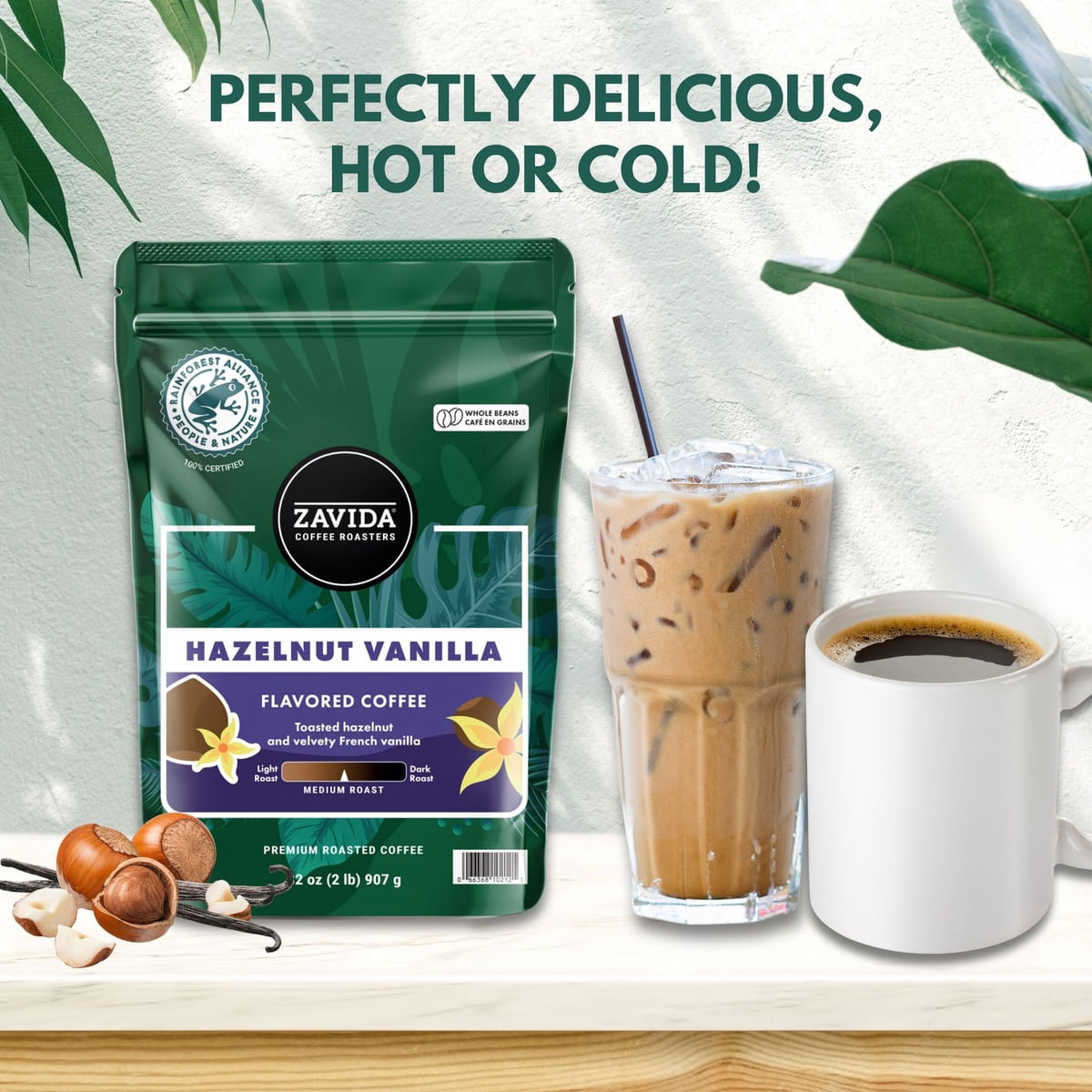 미국직구 Zavida 커피 907g / Zavida Coffee Whole Bean Coffee, Hazelnut Vanilla, 907g 7