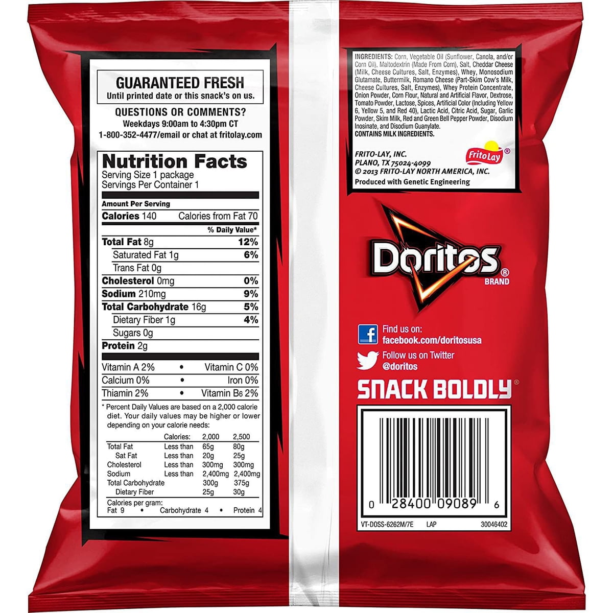 미국직구 Doritos Nacho Cheese 28g / Doritos Nacho Cheese Tortilla Chips, 28g, 50 pk. 4