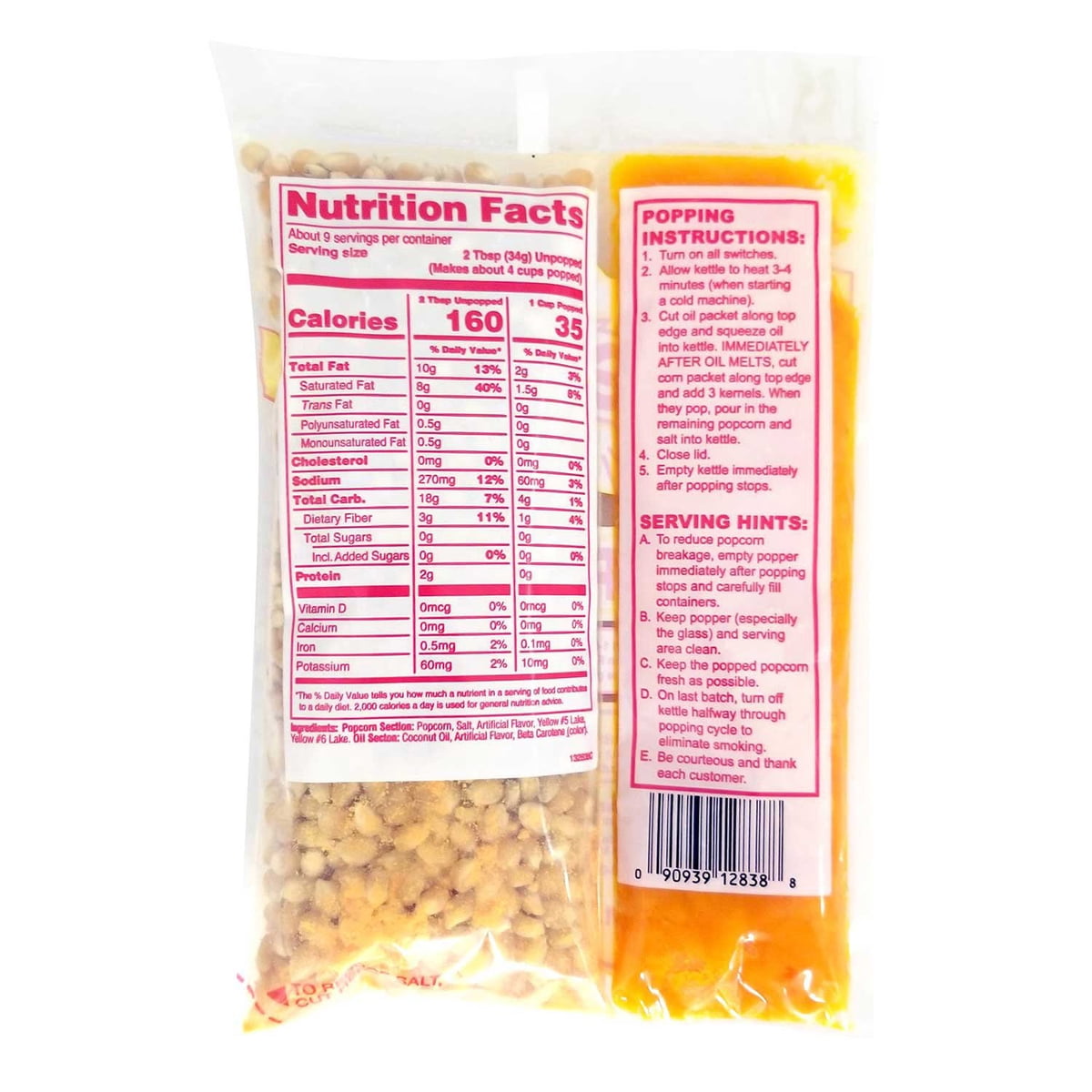 미국직구 Gold Medal Mega 301g / Gold Medal Mega Pop Popcorn Kit, 301g, 24 pk. 3