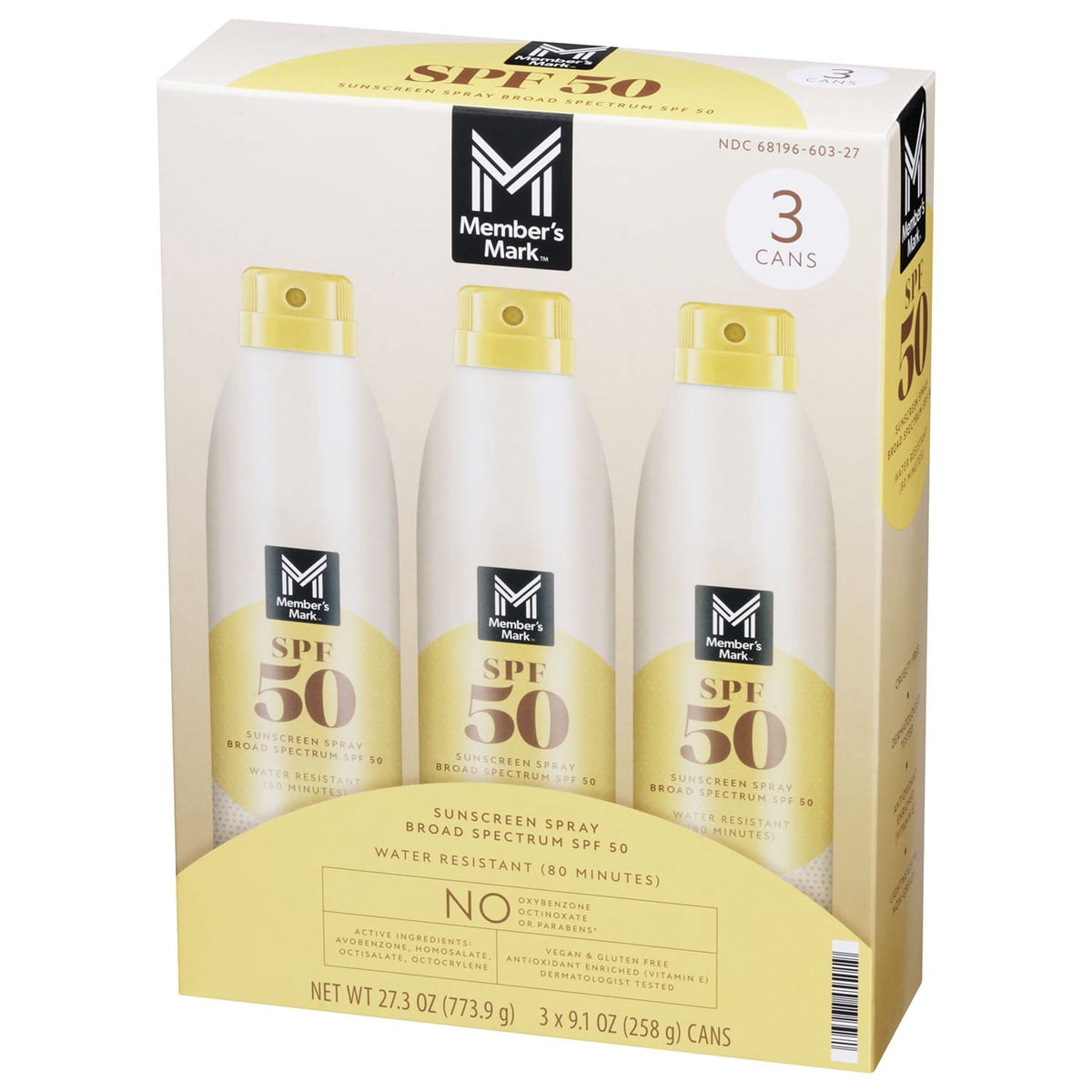 미국직구 멤버스마크 선크림 SPF50 269ml / Member's Mark Sunscreen Spray, SPF 50, 269ml, 3 pk. 4